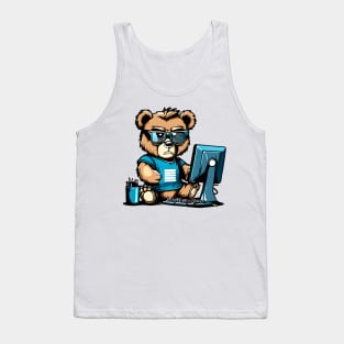 Cute Bear Freelancer Kawaii Tank Top